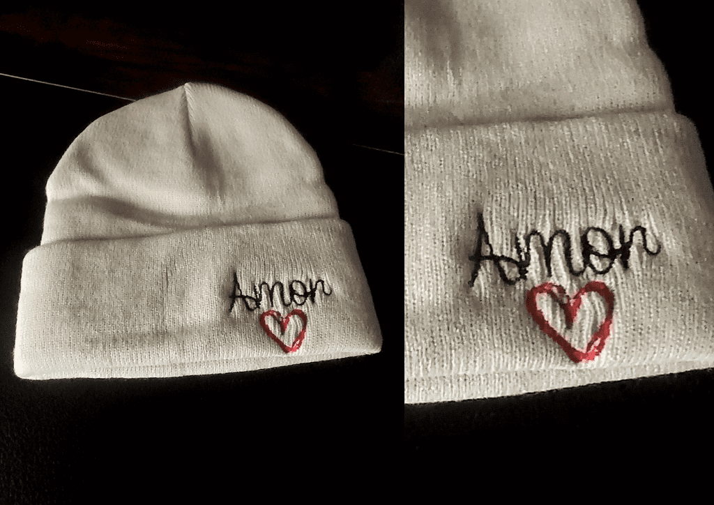 Petite surface de broderie