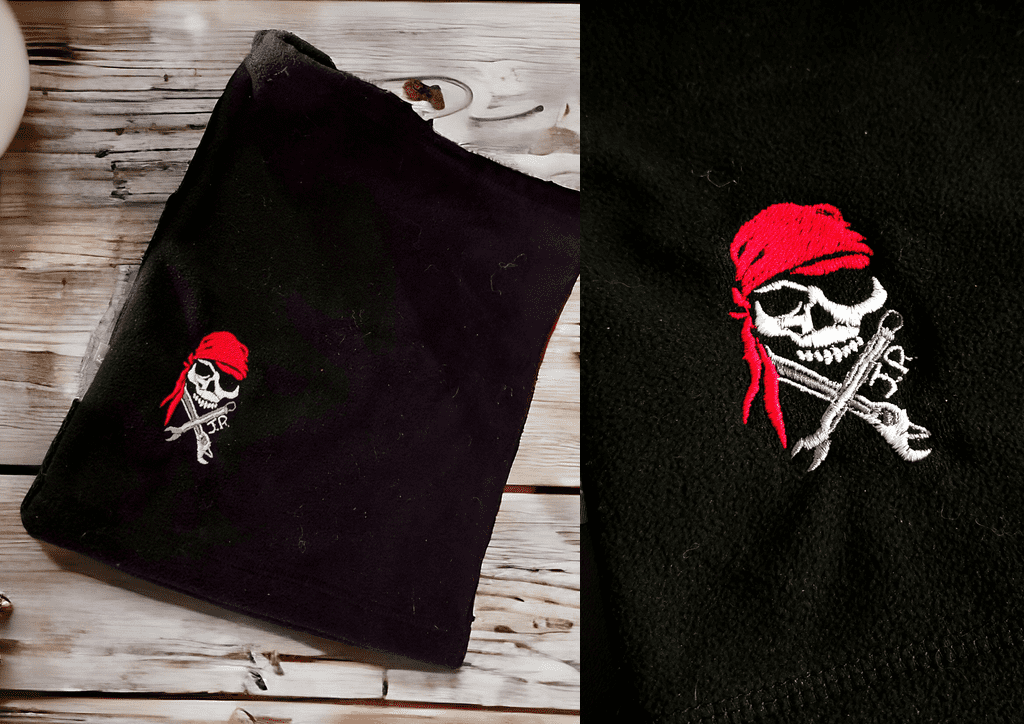 Petite surface de broderie