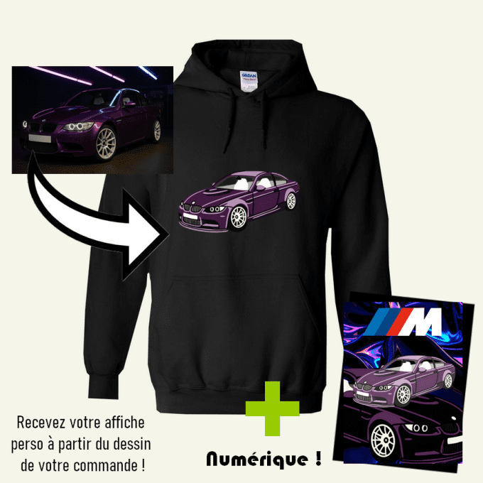 Photo "Complète en couleurs" (sur sweat, gilet)