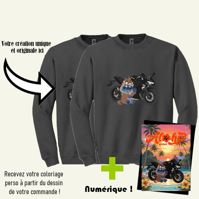 Création "Complète en couleur" - Sweat sans capuche